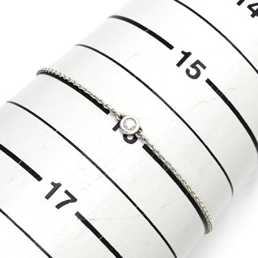 ティファニー Tiffany & Co バイザヤード 1Pダイヤ シルバー シルバー925 ダイヤモンド ブレスレット AG925 エルサペレッティ T&Co.