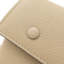 セリーヌ CELINE バイカラー ベージュ レザー メガネケース シルバー金具 レッド 赤 眼鏡入れ