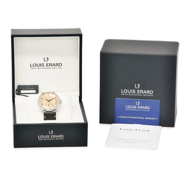 腕時計 ルイ・エラール LOUIS ERARD エクセレンス スモールセコンド テラコッタ 42mm LE34237AA07BVA25 自動巻き メンズ 未使用