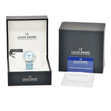 腕時計 ルイ・エラール LOUIS ERARD エクセレンス スモールセコンド カラーダイアル LE34248AA08BVA141 自動巻き メンズ 未使用 水色