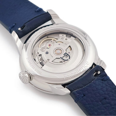 腕時計 ルイ・エラール LOUIS ERARD エクセレンス スモールセコンド カラーダイアル LE34248AA05BVA134 自動巻き メンズ 未使用 青