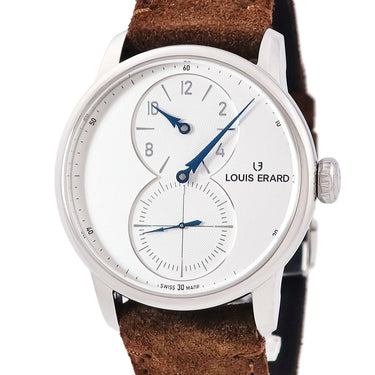 腕時計 ルイ・エラール LOUIS ERARD エクセレンス トリプティック レギュレーター LE85237AA21BVA31 自動巻き メンズ 未使用 シルバー