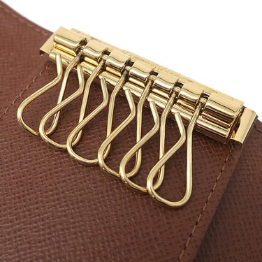 ルイヴィトン LOUIS VUITTON ミュルティクレ6 M62630 モノグラム モノグラムキャンバス キーケース ゴールド金具 茶 6連 6本