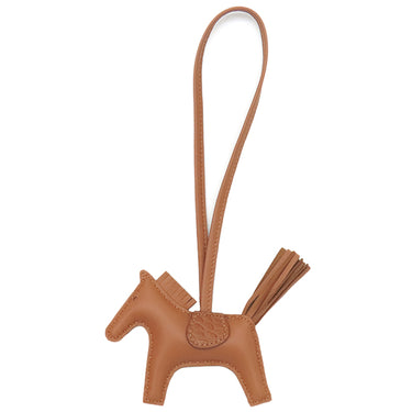 エルメス HERMES ロデオPM タッチ クロコ ゴールド アリゲーターマット アニューミロ バッグチャーム 茶 ソーゴールド