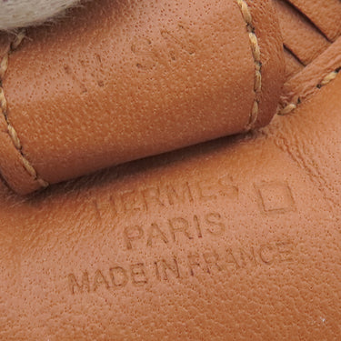 エルメス HERMES ロデオPM タッチ クロコ ゴールド アリゲーターマット アニューミロ バッグチャーム 茶 ソーゴールド