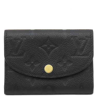 ルイヴィトン LOUIS VUITTON ポルトモネ ロザリ M81455 ノワール モノグラムアンプラント コインケース ゴールド金具 黒 小銭入れ カードケース