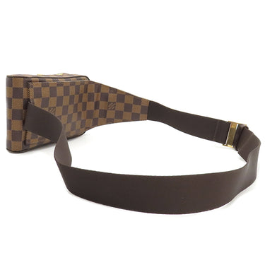 ルイヴィトン LOUIS VUITTON ジェロニモス N51994 ダミエ ダミエキャンバス ボディバッグ ゴールド金具 茶 ウエストバッグ 旧型