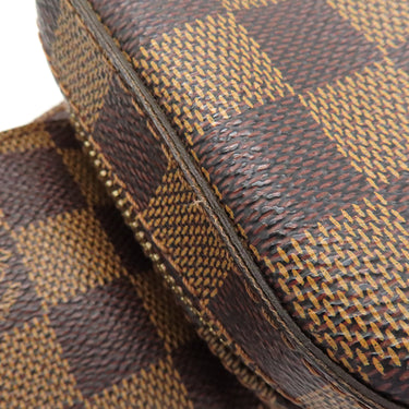 ルイヴィトン LOUIS VUITTON ジェロニモス N51994 ダミエ ダミエキャンバス ボディバッグ ゴールド金具 茶 ウエストバッグ 旧型