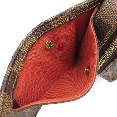 ルイヴィトン LOUIS VUITTON ジェロニモス N51994 ダミエ ダミエキャンバス ボディバッグ ゴールド金具 茶 ウエストバッグ 旧型
