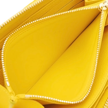 ルイヴィトン LOUIS VUITTON ジッピー ウォレット M13577 ギンコイエロー モノグラムアンプラント 長財布 ゴールド金具 黄色 ラウンドファスナー チャーム付き 日本限定