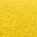 ルイヴィトン LOUIS VUITTON ジッピー ウォレット M13577 ギンコイエロー モノグラムアンプラント 長財布 ゴールド金具 黄色 ラウンドファスナー チャーム付き 日本限定