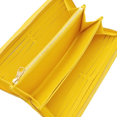 ルイヴィトン LOUIS VUITTON ジッピー ウォレット M13577 ギンコイエロー モノグラムアンプラント 長財布 ゴールド金具 黄色 ラウンドファスナー チャーム付き 日本限定