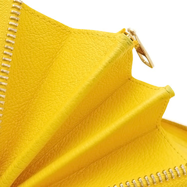 ルイヴィトン LOUIS VUITTON ジッピー ウォレット M13577 ギンコイエロー モノグラムアンプラント 長財布 ゴールド金具 黄色 ラウンドファスナー チャーム付き 日本限定