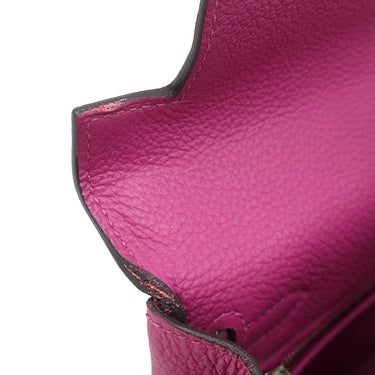 エルメス HERMES ケリー25 内縫い ローズパープル トゴ 2WAYバッグ シルバー金具 紫 ショルダー ハンドバッグ