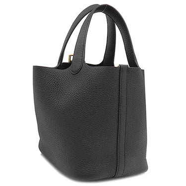 エルメス HERMES ピコタンロック PM ブラック トリヨンクレマンス ハンドバッグ ゴールド金具 新品 未使用 黒