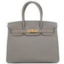 エルメス HERMES バーキン30 グリメイヤー トゴ ハンドバッグ ローズゴールド金具