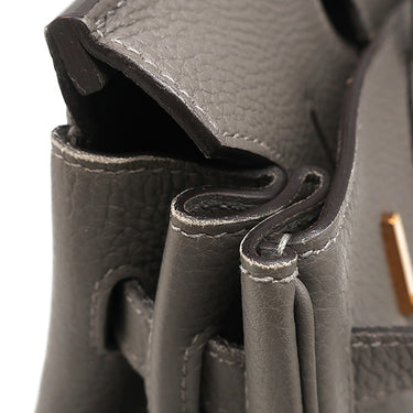 エルメス HERMES バーキン30 グリメイヤー トゴ ハンドバッグ ローズゴールド金具