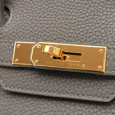 エルメス HERMES バーキン30 グリメイヤー トゴ ハンドバッグ ローズゴールド金具