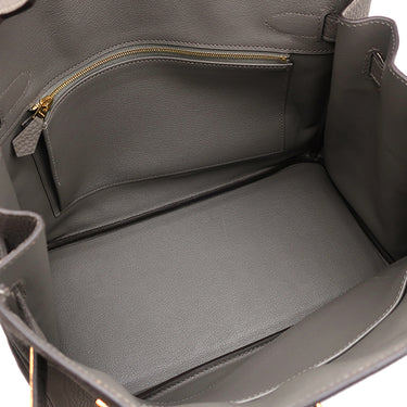 エルメス HERMES バーキン30 グリメイヤー トゴ ハンドバッグ ローズゴールド金具