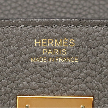 エルメス HERMES バーキン30 グリメイヤー トゴ ハンドバッグ ローズゴールド金具