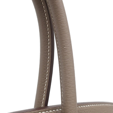 エルメス HERMES バーキン30 エトゥープ トリヨンクレマンス ハンドバッグ シルバー金具 グレージュ