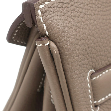 エルメス HERMES バーキン30 エトゥープ トリヨンクレマンス ハンドバッグ シルバー金具 グレージュ