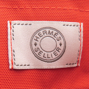 エルメス HERMES サックドパンサージュ グルーム 068312CK ネイビー×オレンジ トワルシェブロン 2WAYバッグ シルバー金具 紺 ショルダー トート