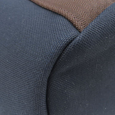 エルメス HERMES サックドパンサージュ グルーム 068312CK ネイビー×オレンジ トワルシェブロン 2WAYバッグ シルバー金具 紺 ショルダー トート