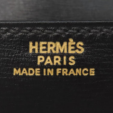 エルメス HERMES ジジェ ブラック ボックスカーフ ポーチ 黒 小物入れ ボックスケース シガレットケース