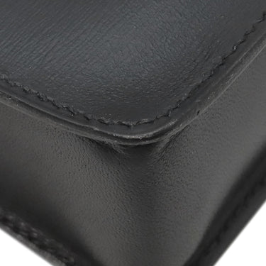 エルメス HERMES ジジェ ブラック ボックスカーフ ポーチ 黒 小物入れ ボックスケース シガレットケース