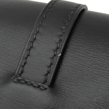 エルメス HERMES ジジェ ブラック ボックスカーフ ポーチ 黒 小物入れ ボックスケース シガレットケース