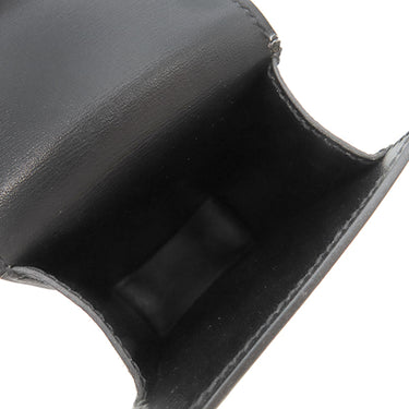 エルメス HERMES ジジェ ブラック ボックスカーフ ポーチ 黒 小物入れ ボックスケース シガレットケース