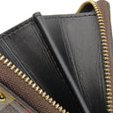 ルイヴィトン LOUIS VUITTON トランクタイム ジッピーコインパース M52745 ダミエ×レッド ダミエキャンバス コインケース ゴールド金具 茶 赤 ポップアップ限定