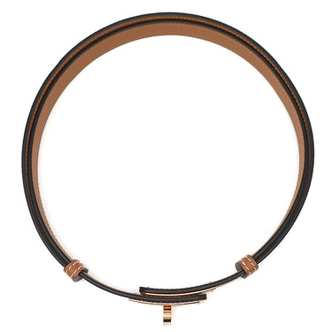 エルメス HERMES ケリー 18 ゴールド ヴォーエプソン GP ベルト ローズゴールド金具 茶 ターンロック金具 スライド調節 RG PG