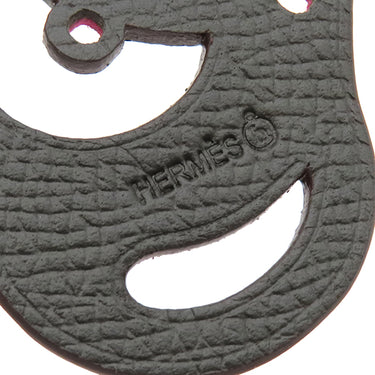 エルメス HERMES プティアッシュ サル レッド×ブラック ヴォースイフト ヴォーエプソン チャーム 赤 黒 猿 チャーム シューズチャーム petit H