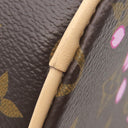 ルイヴィトン LOUIS VUITTON LV×TM パピヨン MM M13097 サクラブラウン モノグラムキャンバス ハンドバッグ ゴールド金具 茶 村上隆 チェリーブロッサム 桜