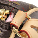 ルイヴィトン LOUIS VUITTON LV×TM パピヨン MM M13097 サクラブラウン モノグラムキャンバス ハンドバッグ ゴールド金具 茶 村上隆 チェリーブロッサム 桜