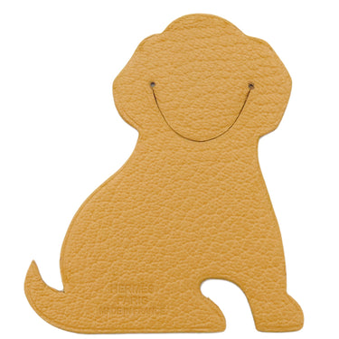 エルメス HERMES ピカブック ラブラドール ナチュラルサブレ シェーブル 小物 茶 イヌ アニマルモチーフ