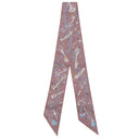 エルメス HERMES ツイリー マロングラッセ×グリス シルク スカーフ 【LES CLES A POIS/レ クレ ア ポア】