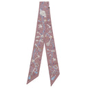 エルメス HERMES ツイリー マロングラッセ×グリス シルク スカーフ 【LES CLES A POIS/レ クレ ア ポア】