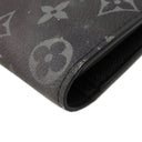 ルイヴィトン LOUIS VUITTON ポルトフォイユ ブラザ M63871 モノグラムギャラクシー モノグラムキャンバス モノグラムギャラクシーキャンバス 長財布 マットブラック金具 黒 二つ折り イニシャル刻印あり