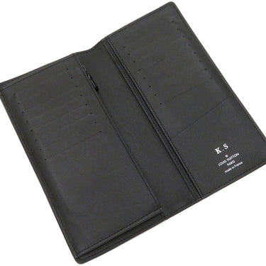 ルイヴィトン LOUIS VUITTON ポルトフォイユ ブラザ M63871 モノグラムギャラクシー モノグラムキャンバス モノグラムギャラクシーキャンバス 長財布 マットブラック金具 黒 二つ折り イニシャル刻印あり