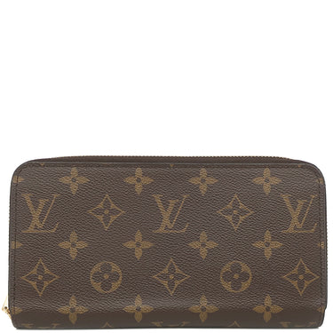 ルイヴィトン LOUIS VUITTON ジッピーウォレット M42616 ブラウン モノグラムキャンバス 長財布 ゴールド金具 茶 ラウンドファスナー