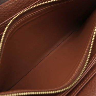 ルイヴィトン LOUIS VUITTON ジッピーウォレット M42616 ブラウン モノグラムキャンバス 長財布 ゴールド金具 茶 ラウンドファスナー