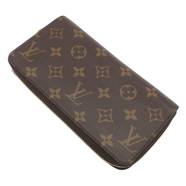 ルイヴィトン LOUIS VUITTON ジッピーウォレット M42616 ブラウン モノグラムキャンバス 長財布 ゴールド金具 茶 ラウンドファスナー