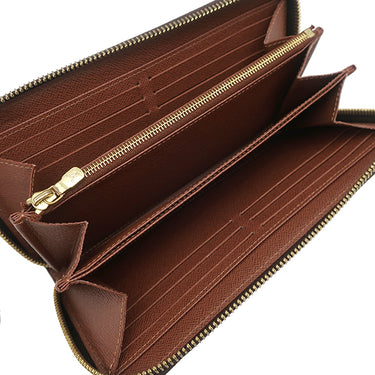 ルイヴィトン LOUIS VUITTON ジッピーウォレット M42616 ブラウン モノグラムキャンバス 長財布 ゴールド金具 茶 ラウンドファスナー