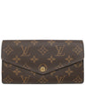 ルイヴィトン LOUIS VUITTON ポルトフォイユ サラ M60531 モノグラム モノグラムキャンバス 長財布 ゴールド金具 茶
