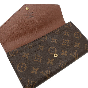 ルイヴィトン LOUIS VUITTON ポルトフォイユ サラ M60531 モノグラム モノグラムキャンバス 長財布 ゴールド金具 茶