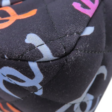 シャネル CHANEL ミニ マトラッセ 20 A69900 ネイビー×マルチカラー ファブリック レザー ショルダーバッグ ゴールド金具 紺 ココマーク チェーンショルダーバッグ