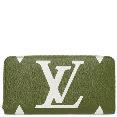 ルイヴィトン LOUIS VUITTON ジッピーウォレット M67549 カーキ モノグラムキャンバス モノグラムジャイアント キャンバス 長財布 ゴールド金具 ラウンドファスナー